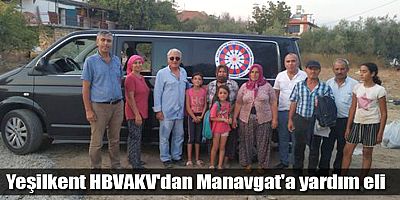 Yeşilkent HBVAKV'dan Manavgat'a yardım eli  