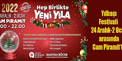 Yılbaşı Festivali  24 Aralık-2 Ocak arasında Cam Piramit’te