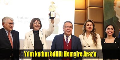 Yılın kadını ödülü Hemşire Araz’a