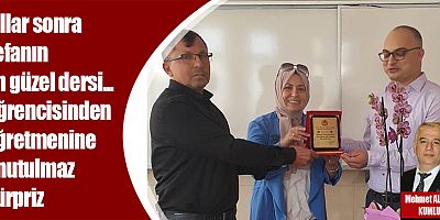 Yıllar sonra vefanın en güzel dersi... Öğrencisinden öğretmenine unutulmaz sürpriz