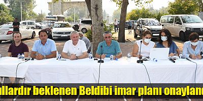 Yıllardır beklenen Beldibi imar planı onaylandı