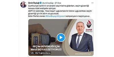 Zafer Partisi'nden seçim güvenliği için kampanya: 