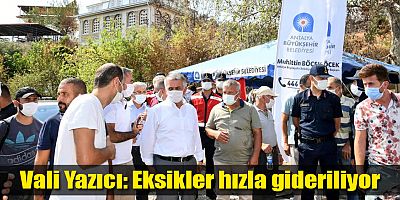 Zarar gören bölgelerde çalışmalar hızla devam ediyor