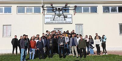 Ziraat Fakültesi’ne eğitim ve ar-ge amaçlı ilaçlama dronu hibe edildi